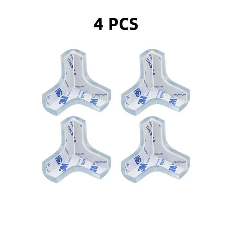 4 Pcs/8 Pcs/12 Pcs Baby Safety Silicone Table Corner Edge Protectors - Anti-Collision Guards for Children