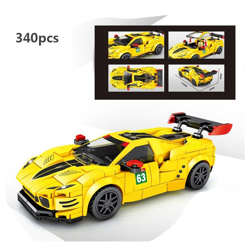 Sports Racing Car Building Blocks Educational Toys for Kids 2023