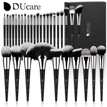 DUcare Professional Makeup Brush Set 10-32Pc Brushes Makeup Kit Synthetic Hair Foundation Power Eyeshadows Blending Beauty Tools - Hiccupzz