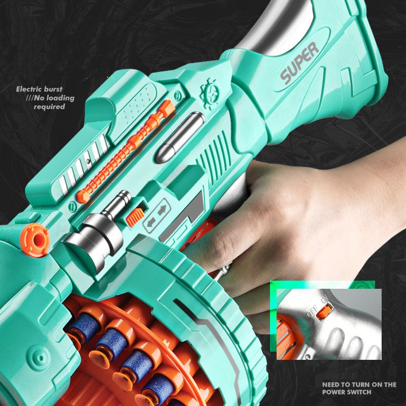 Electric Continuous Shooting Gatling Toy Gun  for Kids