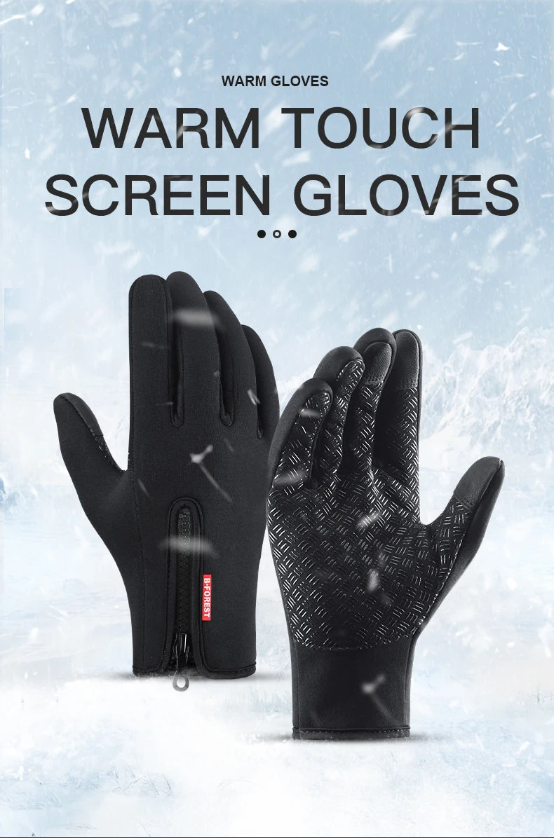 Unisex Touchscreen Winter Gloves - Thermal Warm Full-Finger Gloves