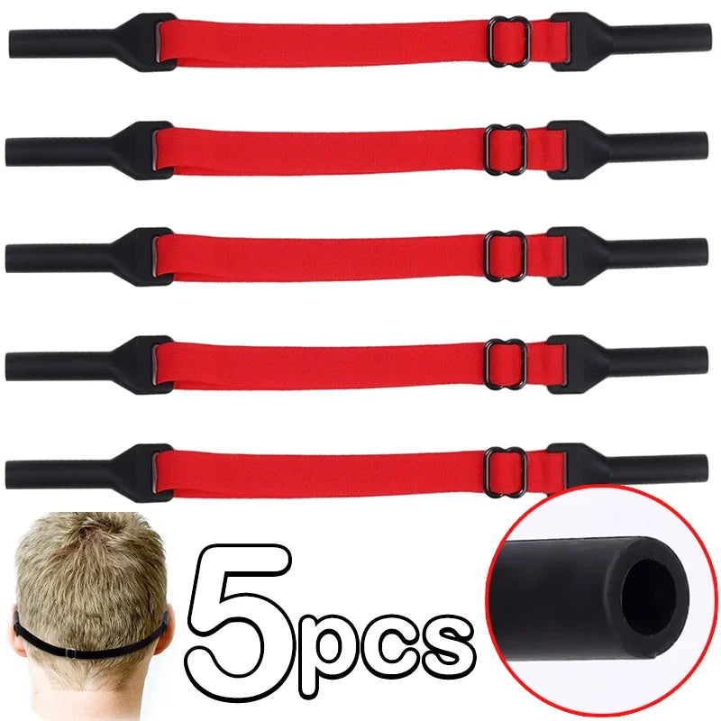 1/5 Pcs Glasses Chain - Sunglasses Strap for Kids & Adults, Safety Band Retainer Cord Holder for Sport Glasses