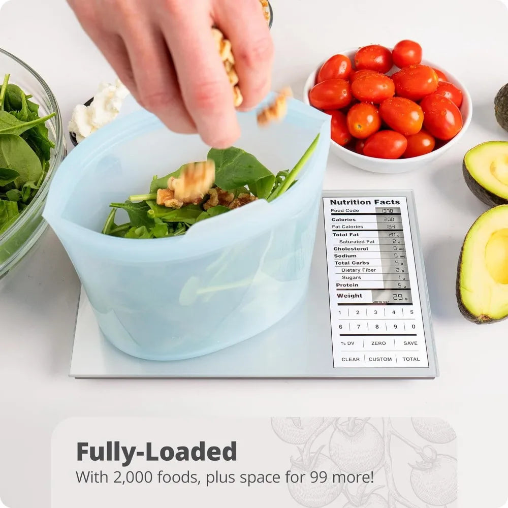 Greater Goods Perfect Portions Nutrition Scale for Meal Planning, Tracking Nutrition Value, and Macro Counting