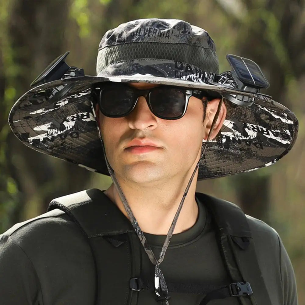 Sunshade Fan Hat Solar Charging