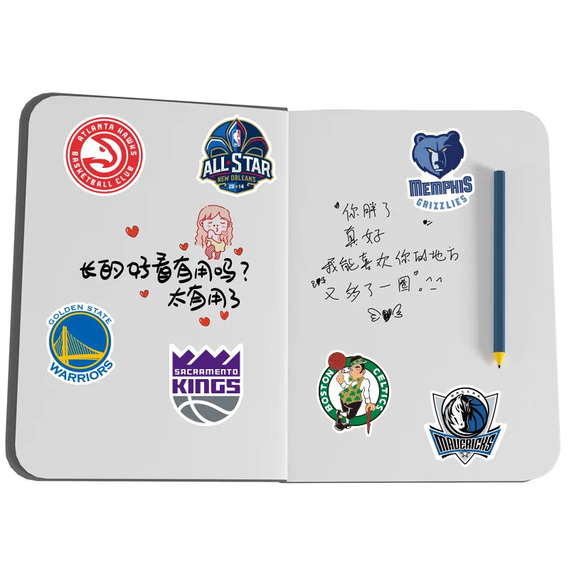 NBA Basketball Stickers Star Team