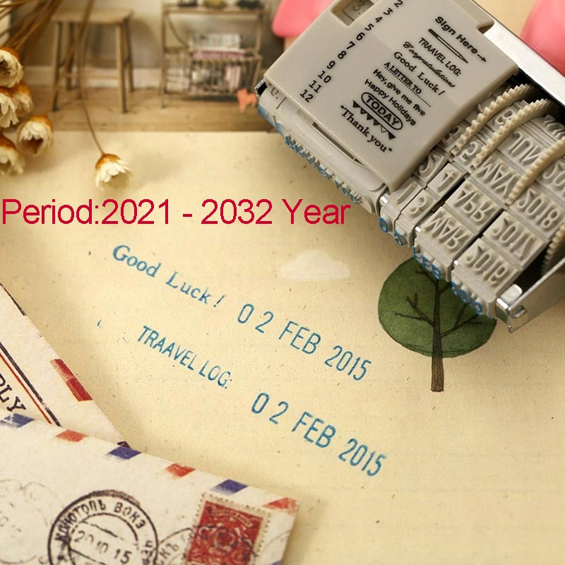 Planner Stamps Words and Date Stamp for Diary Notebook Accessories