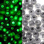 600pcs 3mm Luminous Glass Seed Beads Glow In The Dark  for DIY Jewelry Marking - Hiccupzz