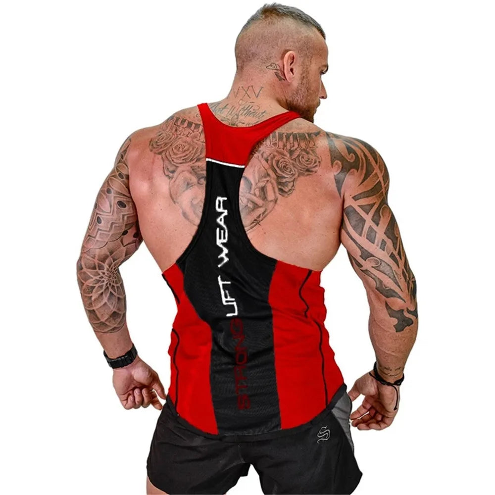 Men's Bodybuilding Tank Top - 2021 Cotton Sleeveless Gym Shirt