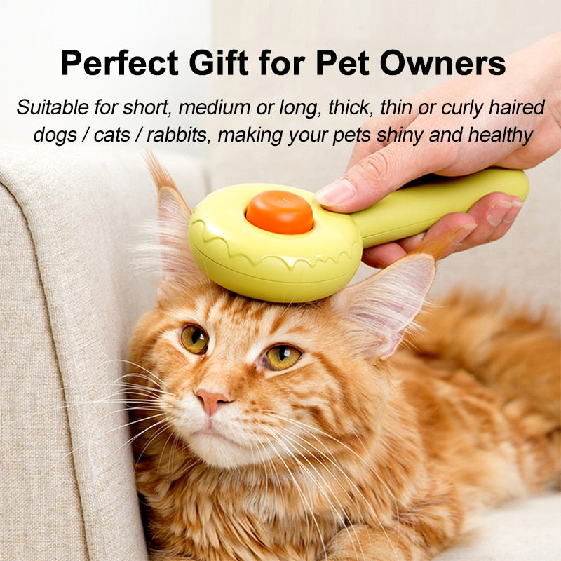 Hamburger Cat Brush Comb Avoid Hairball Loose Hair Remover For Cats Kitten Pet Product Cat Accessories