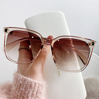 Women Vintage Square Oversized Sun Glasses - Hiccupzz