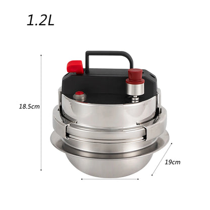 Multifunctional Small Pressure Cooker Nonstick Kitchen Cooking Pot Rice Cooker 304 Stainless Steel 5-minute Quick Cooking Pot - Hiccupzz