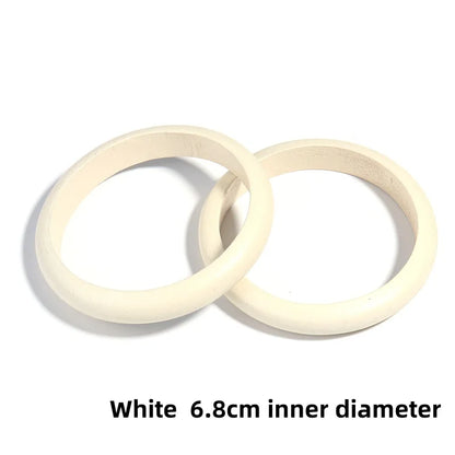 Elegant Natural Wood Square Bracelet for Women, Coffee Girl Jewelry, Geometric Wooden Bangles - Hiccupzz