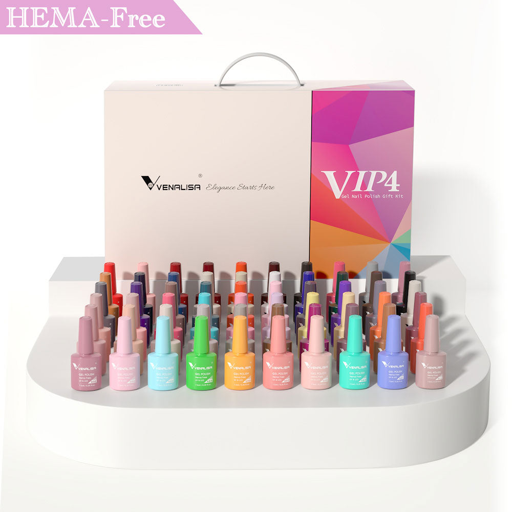 New Fashion Color Gel Polish Kit VIP4 HEMA FREE Enamel Vernish For Nail Art Design Whole Set Nail Gel Learner Kit