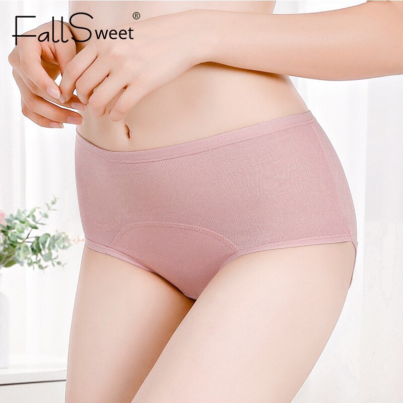 FallSweet 5 pcs / pack !Women Period Panties Sexy Leak Proof  Menstrual Briefs  Woman Underwear Cotton Plus Size Panties