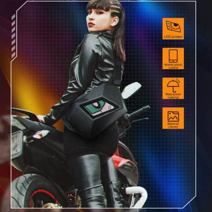 CRELANDER Sling Bag With LED Display, Crossbody Waterproof Shoulder Chest Backpack Cycling Travel Daypack for Men Women - Hiccupzz