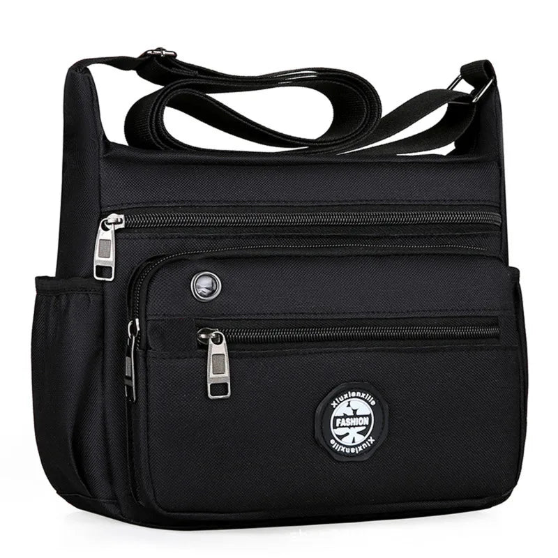 Men's Messenger Bag - Small Waterproof Oxford Crossbody Sling Pack