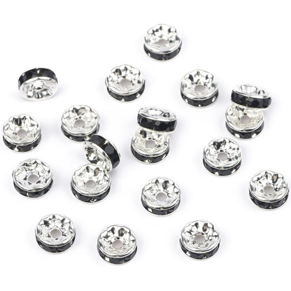 50pcs/lot  Crystal Round Loose Spacer Beads for DIY Making Bracelet Necklace Accessories - Hiccupzz