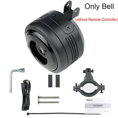 Bicycle Bell Electric Horn With Alarm. Waterproof  and USB Charging - Hiccupzz