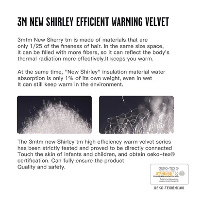 3M Black Waterproof Winter Gloves - Warm Cycling, Outdoor Sports