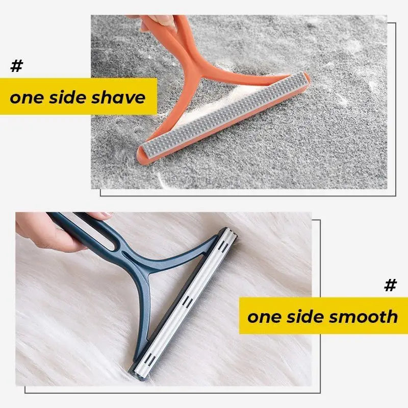 2-in-1 Double-Sided Pet Hair & Lint Remover – Fabric Shaver and Scraper for Clothes and Carpets