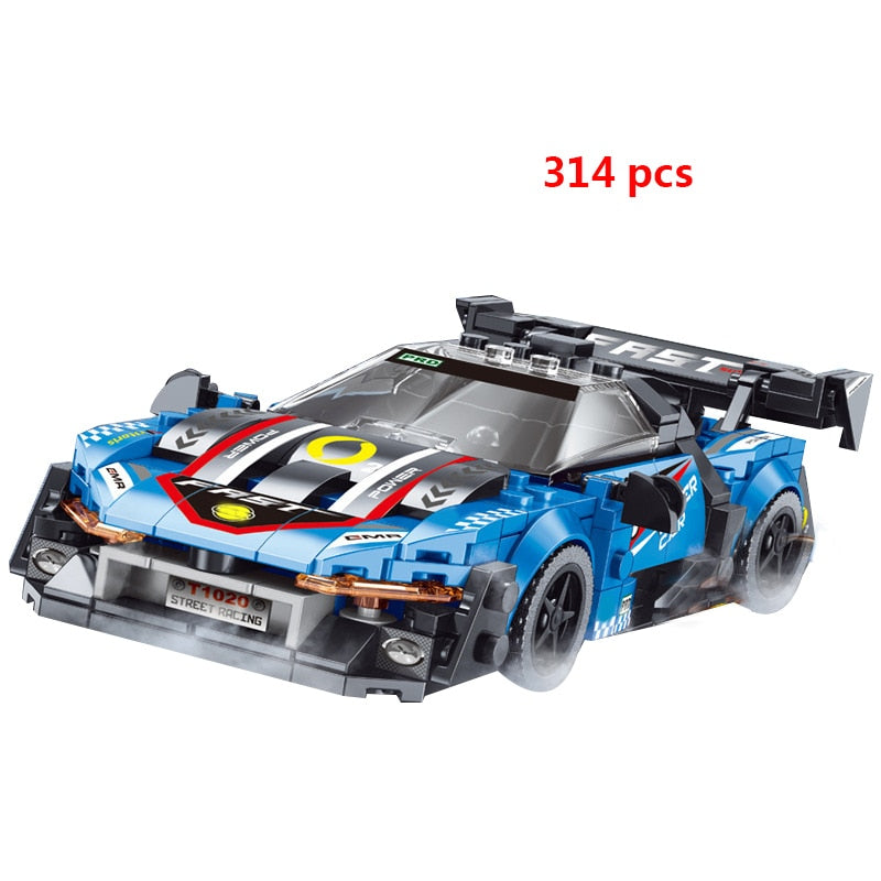 Sports Racing Car Building Blocks Educational Toys for Kids 2023