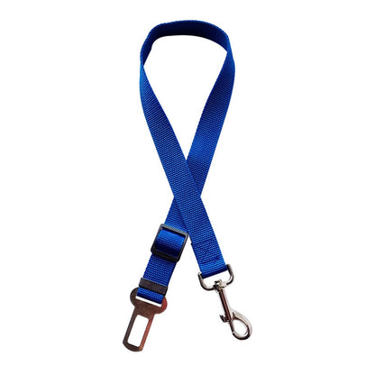 Two-in-one Nylon Adjustable Dogs Harness Collar Pet dog Accessories Pet Car Seat Belt Lead Leash Backseat Safety Belt - Hiccupzz