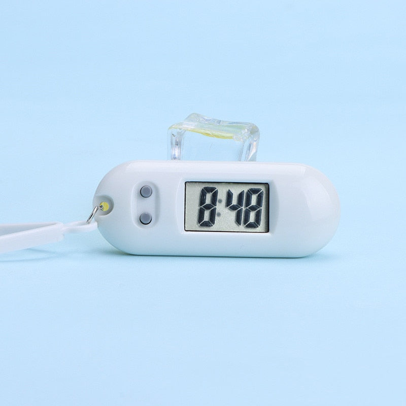 Unisex Student Electronic Clock Keychain