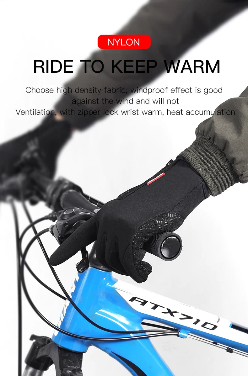 Unisex Touchscreen Winter Gloves - Thermal Warm Full-Finger Gloves