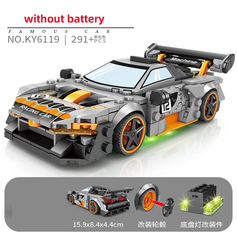 Sports Racing Car Building Blocks Educational Toys for Kids 2023