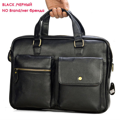 Genuine Leather Handbag Large Business Travel - Hiccupzz