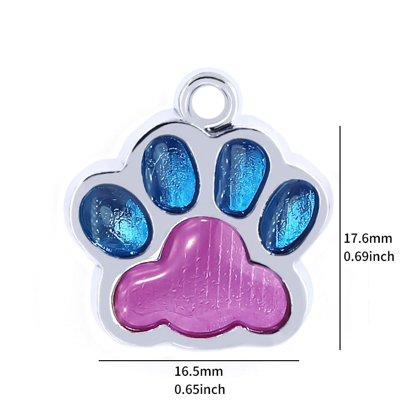 Personalized Engraving Pet Cat Name Tags Customized Dog ID Tag Collar Accessories Nameplate Anti-lost Pendant Metal Keyring - Hiccupzz