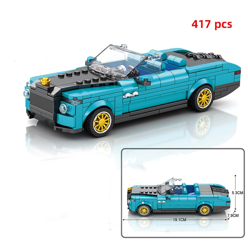 Sports Racing Car Building Blocks Educational Toys for Kids 2023