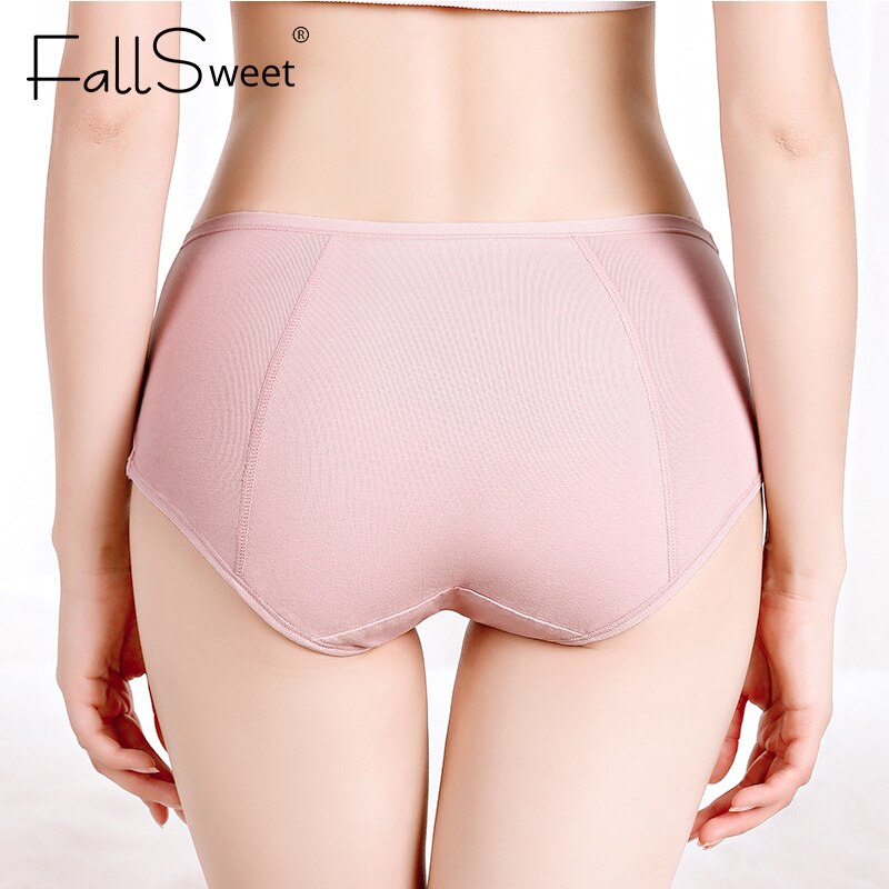 FallSweet 5 pcs / pack !Women Period Panties Sexy Leak Proof  Menstrual Briefs  Woman Underwear Cotton Plus Size Panties