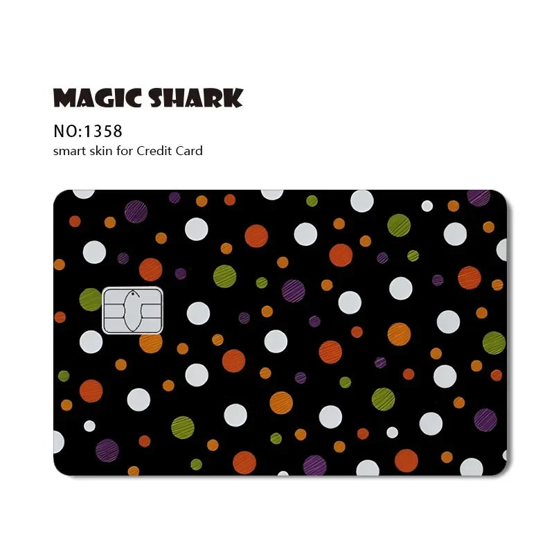 Magic Shark Patrick Candy Cat Watermelon Stylish Anime Credit Debit Card Skin Sticker Cover Film Case Waterproof