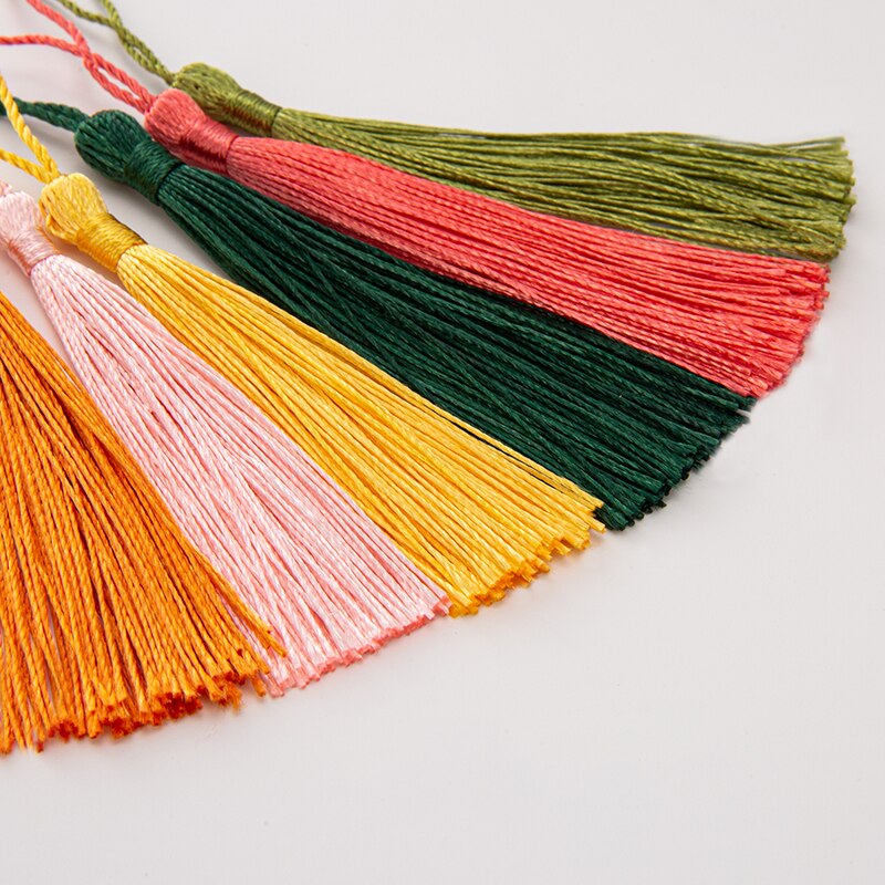 20pcs 80mm Bookmarks Hanging Rope Silk Tassel For Craft DIY Key Chain, Earring Hooks, Pendant, Jewelry Making