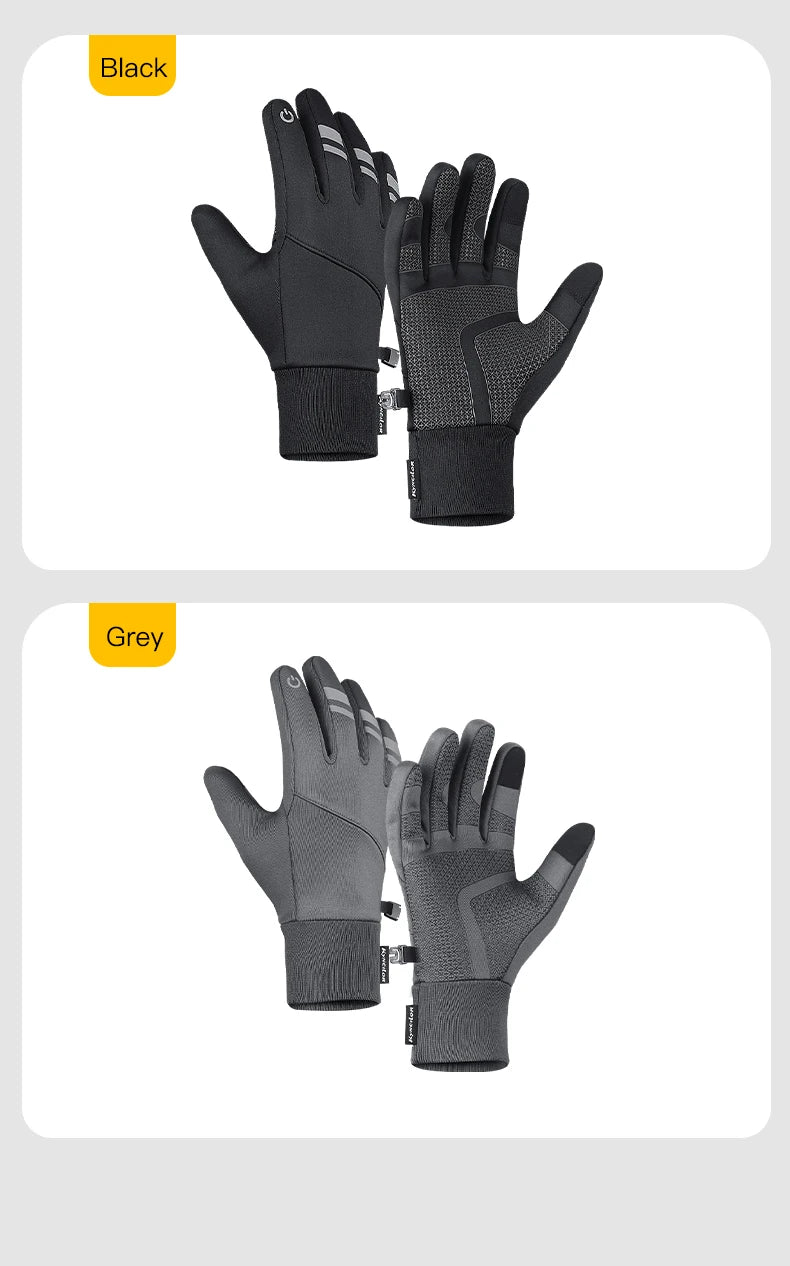 Winter Cycling Gloves - Touch Screen Waterproof Motorcycle Gloves