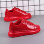 Red Glossy Casual Shoes – Breathable Sports Skateboard Shoes - Hiccupzz