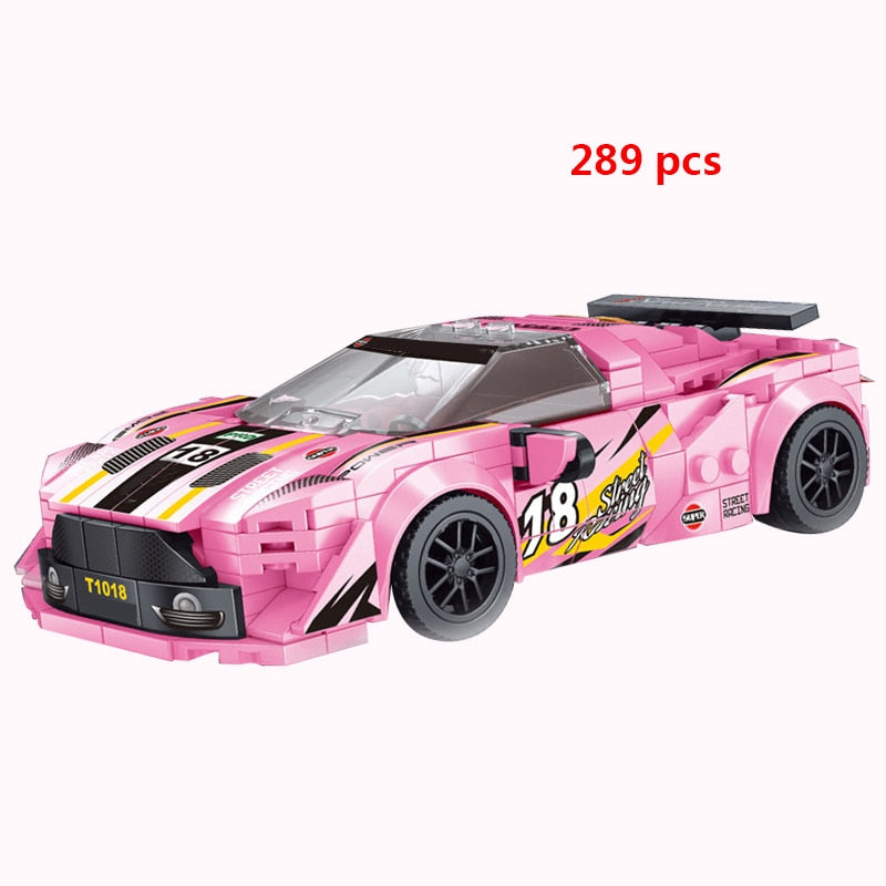 Sports Racing Car Building Blocks Educational Toys for Kids 2023