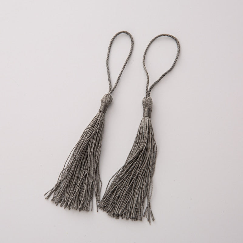 20pcs 80mm Bookmarks Hanging Rope Silk Tassel For Craft DIY Key Chain, Earring Hooks, Pendant, Jewelry Making