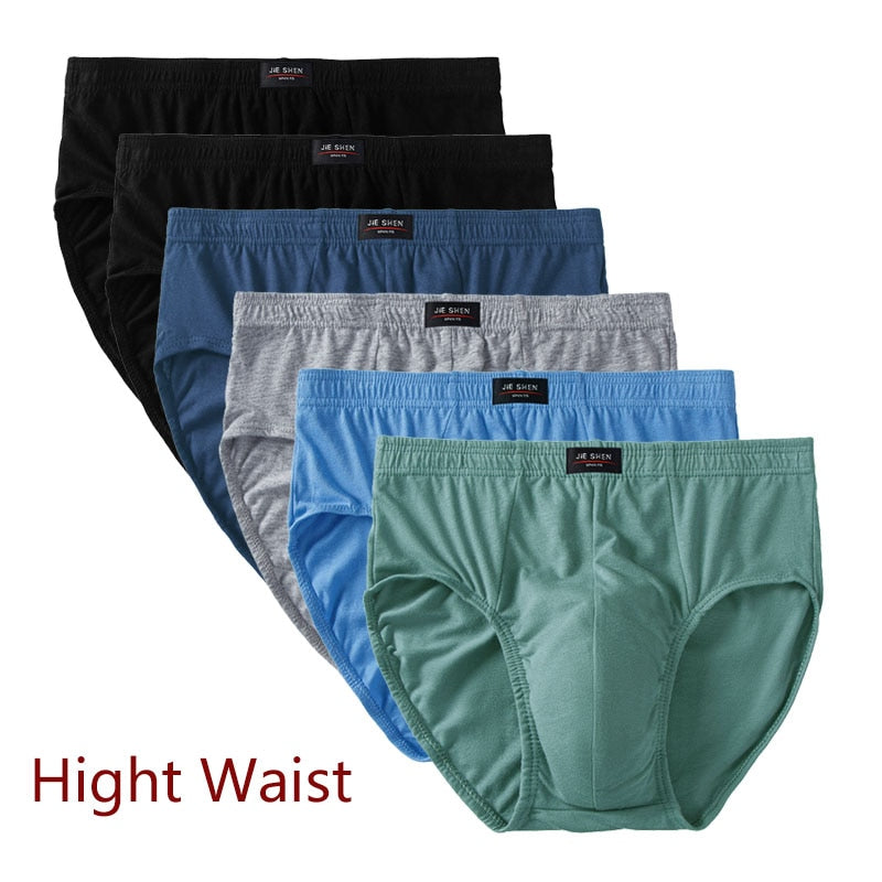 6pcs/Lot 7XL 100%Cotton Men's Underwear