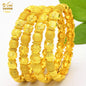 Dubai 24K Gold Color Bracelets for Women - Luxury Designer Indian Bangles, African Arabic Wedding Bridal Jewelry - Hiccupzz