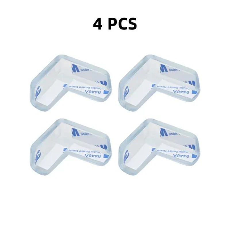 4 Pcs/8 Pcs/12 Pcs Baby Safety Silicone Table Corner Edge Protectors - Anti-Collision Guards for Children