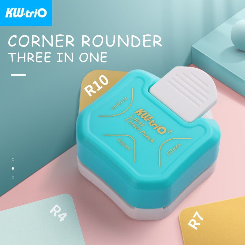 3-in-1 Corner Rounder border punches for scrapbooking