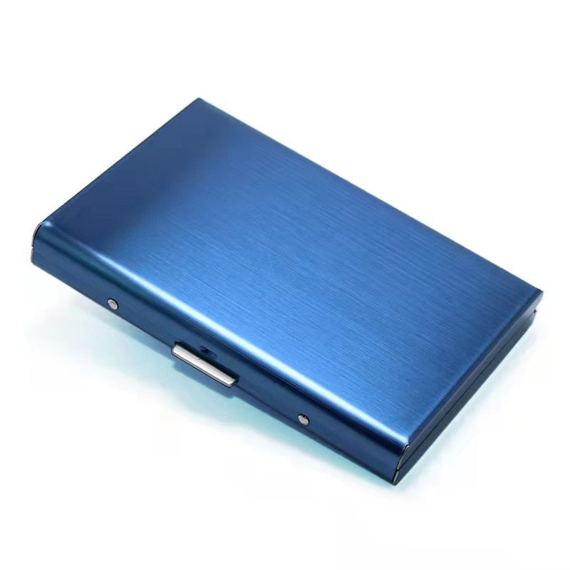 Rfid Credit Card Holder Men Minimalist Wallet Aluminium Bank Cardholder Case with Money Clip Designer Porte Carte