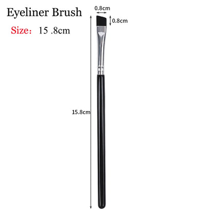 Professional Eyebrow Eyeliner Brushes Soft Angled Blade Thin Flat Contouring Brow Eye Liner Makeup Brush Women Eyes Makeup Tools - Hiccupzz