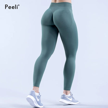 Impact Leggings Women Scrunch Butt Seamless Leggings High Waist Yoga Pants Workout Gym Leggings Fitness Booty Sports Tights - Hiccupzz