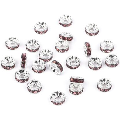 50pcs/lot  Crystal Round Loose Spacer Beads for DIY Making Bracelet Necklace Accessories - Hiccupzz