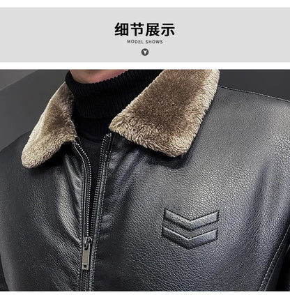 Men's Vintage Brown Leather Jacket - Hiccupzz