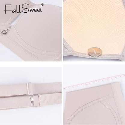 FallSweet Seamless Bras for Woman Wireless Underwear Push Up Bra Intimates Bralette Brassier No Wire Plus Size Bras C D Cup - Hiccupzz