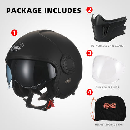 Modular Motorcycle  Full Face Helmet  DOT ECE Approved - Hiccupzz